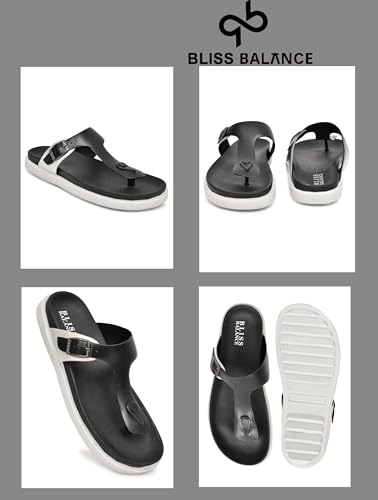 Image of Extra Super Soft Comfortable Cushion with Adjustable Strap Lightweight Sandal Waterproof Pain Relief Anti-Skid Sole Slipper OUTDoor INDoor Stylish Footwear for Women All-Day Comfort BB1105