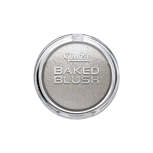 Image of Glam21 Baked Blusher | Highly Pigmented, Long Lasting | Illuminating Glow Finish | Smooth & Blendable Texture |Stays up to 8 hours | For All Skin Types | 6gm | Shade-04