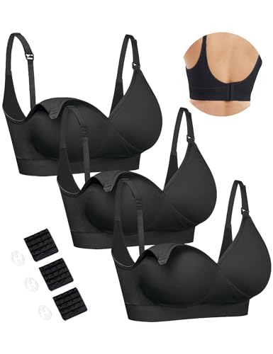 HOFISH Still-BH zum Stillen, nahtloser Schwangerschafts-BH mit V-Ausschnitt...