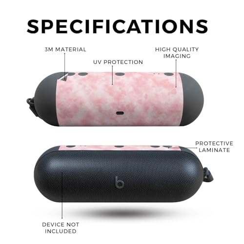 Image of Glossy Glitter Speaker Skin Compatible with Beats Pill (2024) - Cotton Cloud - Premium 3M Vinyl Protective Wrap Decal Cover - Easy to Apply | Crafted in The USA by MightySkins