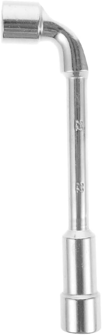 L-shaped Socket Wrench 21mm Tire Valve Tool Automotive Repair Lug Wrench for Car and Motorcycle Tire Maintenance