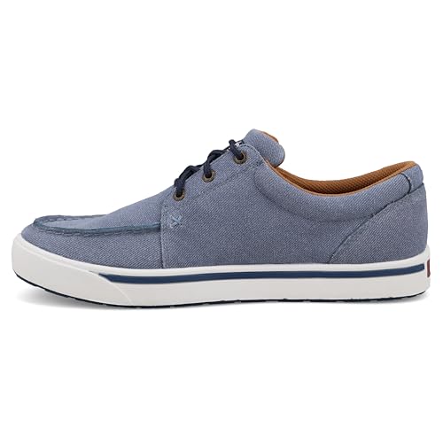 Twisted X Men's Kicks, Moc Toe, Denim Blue, 10.5 M2