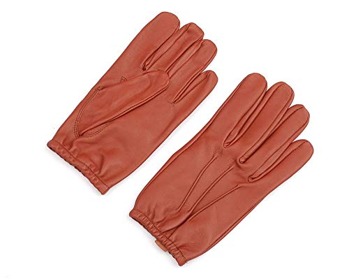 Tactical Police low cut Patrol duty search Leather Driving Gloves (XX-Large, Cognac)