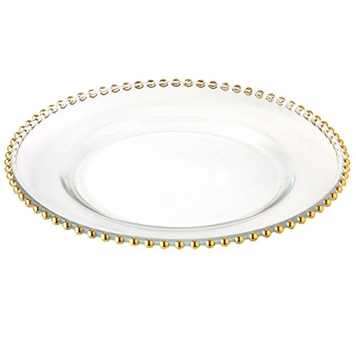 Elegance Charger Plates, 13, Gold