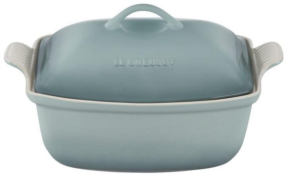 Amazon.com: Le Creuset Heritage Stoneware Deep Baker with Lid, 4.5