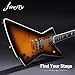 Firefly FFLX Solid Body Electric Guitar,Mahogany Guitar body,Stainless steel and ball end frets,rosewood fretboard(Vintage Sunburst Color)
