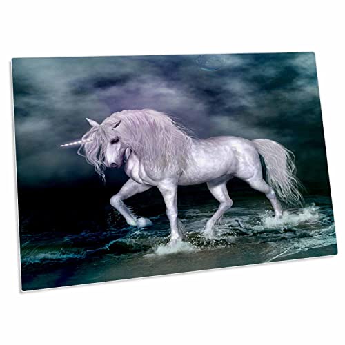 3dRose Pad de Escritorio Unicornio en la Playa 23x16