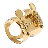 Abrazadera de clip de ligadura de metal para saxofón Alto Eb, piezas de accesorios de boquilla de saxofón muy prácticas esEcológico y práctico