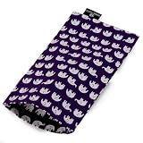 Yoga Studio Oogkussensloop - 12 cm x 23 cm, yoga-kussensloop voor spa of massagetherapeuten (paarse olifant)