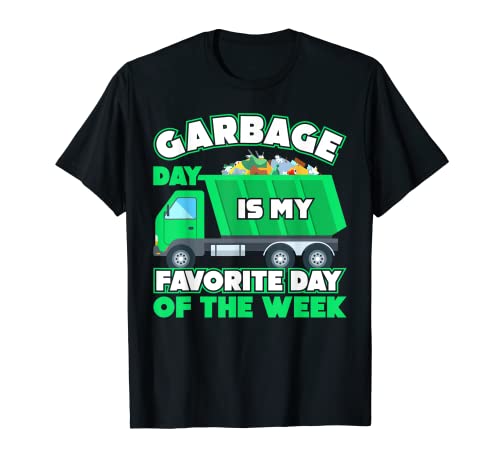 Funny Garbage Truck Gifts for Garbage Day Kids T-Shirt