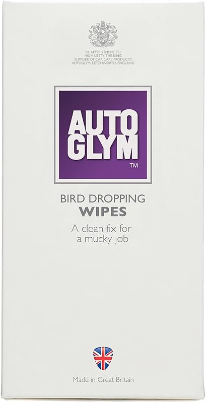 Autoglym Bird Dropping Wipes, x10 - Exterior Car Cleaning Wipes Offer A Quick, Clean Fix For A Mucky Job