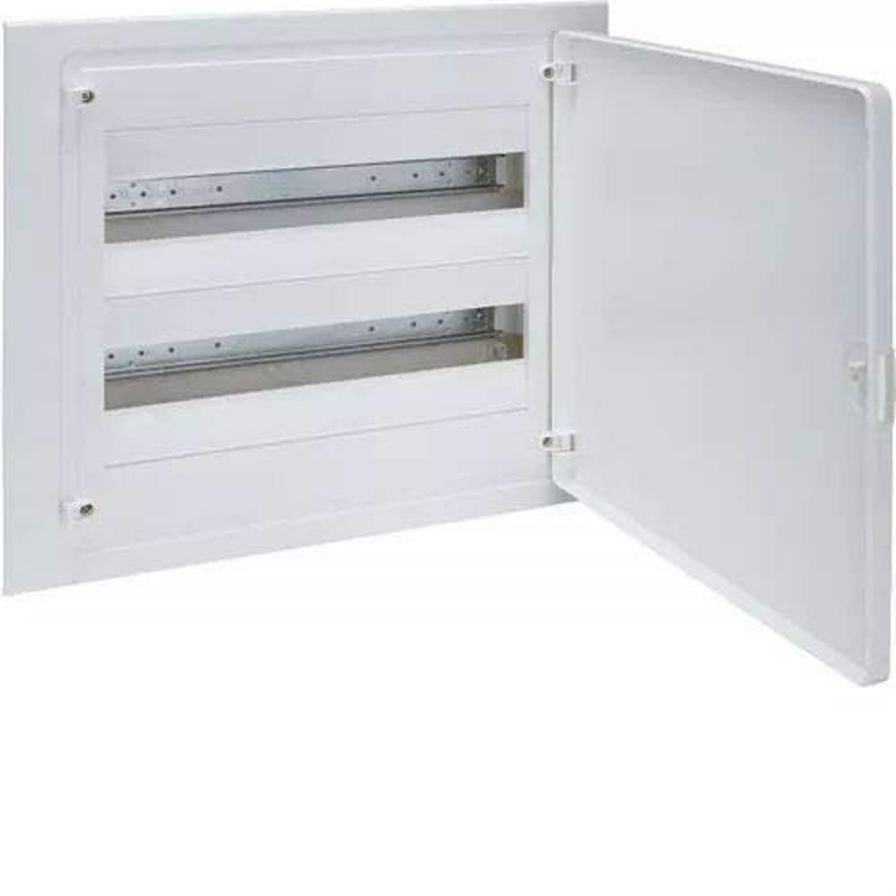 Coffret hager golf 36 modules encastrable pour cloison creuse avec porte blanche