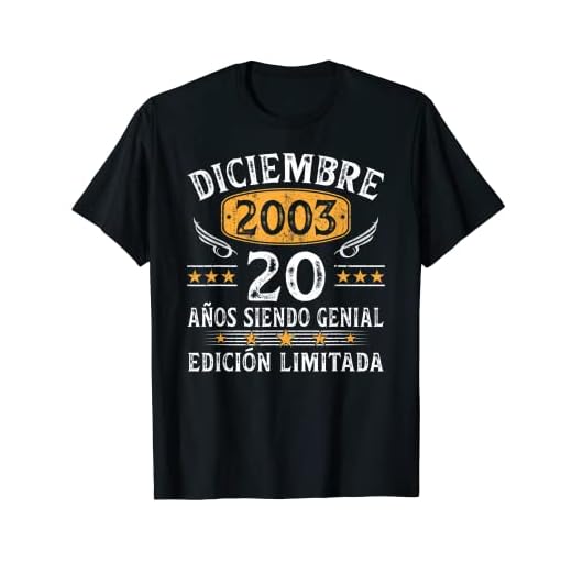 Nacido En Diciembre 2003 Vintage 20 Años Regalo Hombre Camiseta