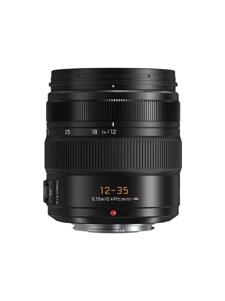 Panasonic Lumix H-ES12035 Leica DG Objektiv, 12-35 mm Brennweite, F2.8 ASPH Blende, ideal für Videos, Makroobjektiv, Weitwinkel, mittleres Objektiv.