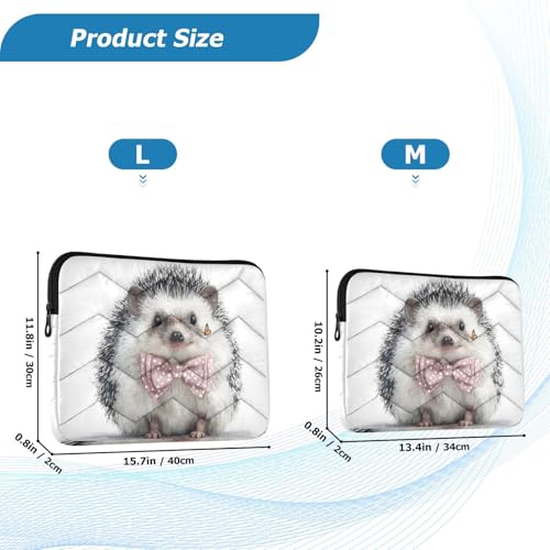 Funda para portátil de 15.6 pulgadas con diseño de erizo miniatura 2