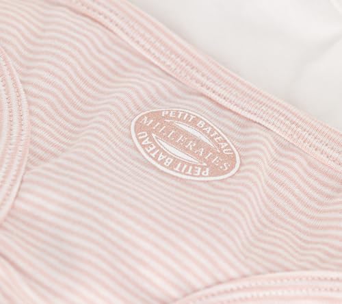 Petit Bateau GIRLS COTTON KNICKERS 2 PACK STRIPED AND SOLID SIZES 2-12 YEARS3