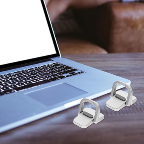 Soporte metálico compacto para laptop Healifty plata miniatura 7