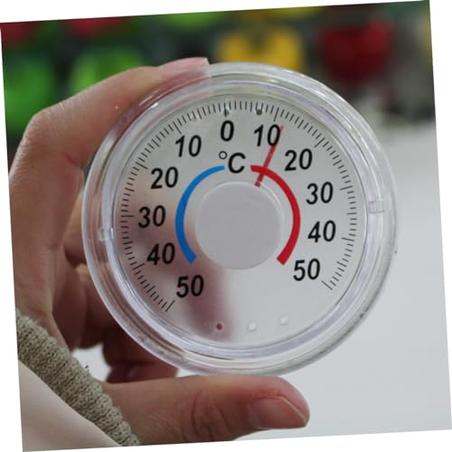 6 Pcs Garden Thermometer Window Thermometer Temperature Gauge Pool Wooden Thermometer Vertical Thermometer Water Suction Cup Outdoor Thermometer Indoor Thermometer Wall Monitor