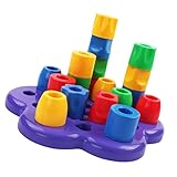 D'apprentissage précoce - les enfants doivent jouer avec ce sous la d'un adulte, de jeu empilable