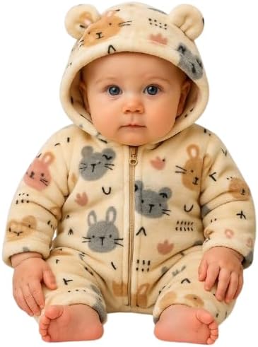 NAMAN Blankets Unisex Baby Flannel Jumpsuit Classical Cosplay Clothes Bunting Outfits Snowsuit Hooded Romper Outwear