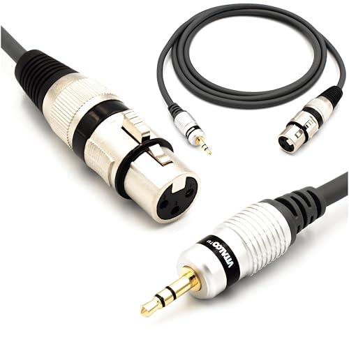 Plugger Audio-Kabel – XLR-Buchse Auf Klinkenstecker (6,35 Mm), 3 M, Schwarz