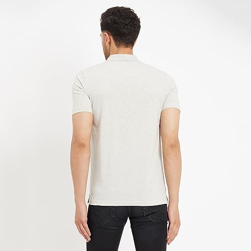 Image of Duke Stardust Men Half Sleeve Cotton T-Shirt (ONSD38T L.Grey Melange L)