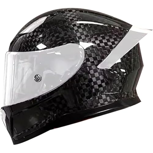 BYFHHHH Casco Integral para Motocicleta con Visera Solar, Certificación Dot/ECE, Casco Modular para Ciclomotor Y Motocicleta, Casco Integral para Mujeres, Hombres Y Adultos C,M=57~58CM