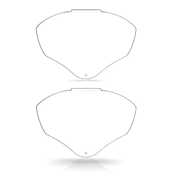 2-Pack Face Shield Replacement Lens for S8555, Polycarbonate Safety Visor, Replacement for Honeywell Uvex S8500 and S8510 Bionic Shield, Anti-Fog, Clear