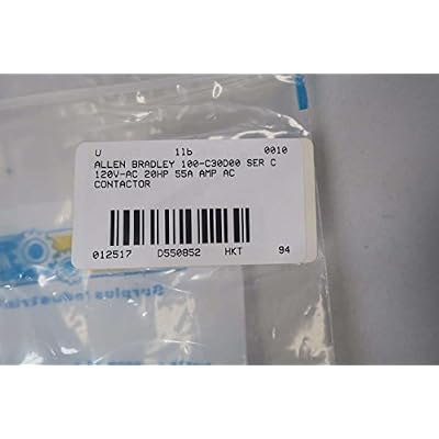 Allen Bradley 100-c30d00 Ac Contactor Ser C 120v-ac 55a Amp 20hp