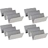 Set of 4 Metal Taco Holders - Stainless Steel Taco Trays- Dishwasher, Oven, and Grill Safe - Great for Sandwiches and Hotdogs Too 4