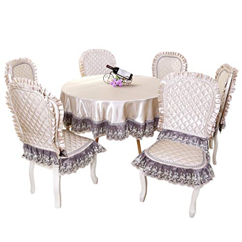 Nappe de salle à manger ronde et nappe de table basse style MU