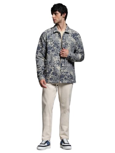 Image of JACK & JONES Men's Cotton Blend Standard Length A-Line Coat