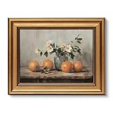 VIYYIEA Vintage Gold Framed Canvas Prints Wall Decor, Farmhouse Vintage kitchen Wall...
