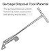 Zuedutfo Garbage disposer unjamming wrench fit for M-oe* garbage disposals, silver garbage disposal tool for dislodge jams or clutter from above the sink, unjamming wrench replacement