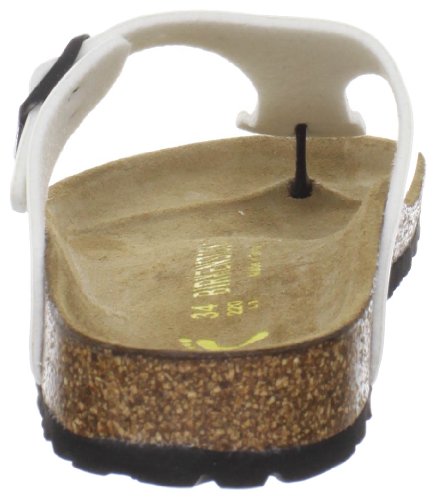 Image of Birkenstock Gizeh Birko-Flor Thong Sandal (Infant /Toddler /Little Kid),White Patent,30 M EU (12-12.5 M US Little Kid)