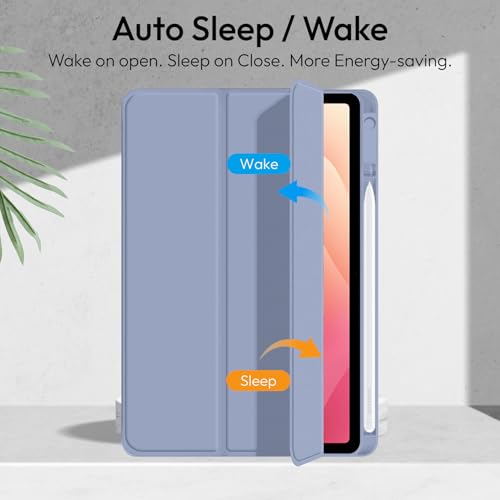 Image of Robustrion Cover Case for Samsung Galaxy Tab S11 11 inch Cover with [S-Pen Holder], Flip Cover Case for Samsung S11 Tablet 11 inch [Auto Sleep Wake] - Lavender