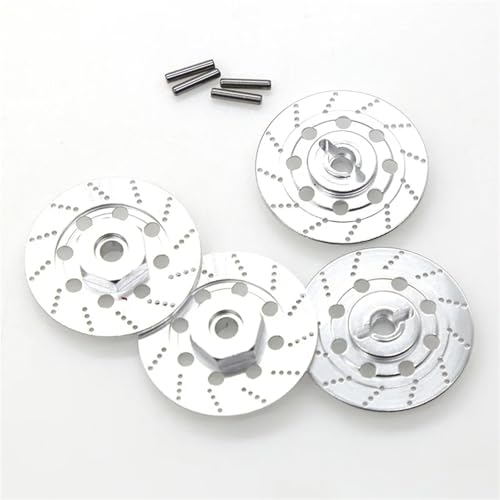 RC�N���[���[�p�A�b�v�O���[�h�p�[�c For Sakura For Tamiya For TT01 For TT02 For HPI For HSP 94123 1/10 4���^���u���[�L�f�B�X�N�z�C�[���Z�p�n�u�A�_�v�^RC���[�V���O�J�[�p(Silver