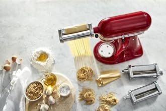 KitchenAid KSMPRA Pasta Roller & Cutter Attachment Set, Pack of 1, Silver