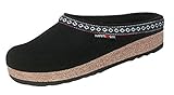 HAFLINGER UNISEX-ADULT GZ CLASSIC GRIZZLY CLOG BLACK 39, 8 Women/6 Men