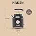 Haden Dorset 1.7 Liter Stainless Steel Electric Kettle, Hot Water Kettle with 360-Degree Base and Auto Shutoff, Black & Copper
