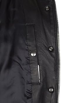 Diesel Black Gold Men's Black 100% Lambskin Leather 'Lasy' Biker