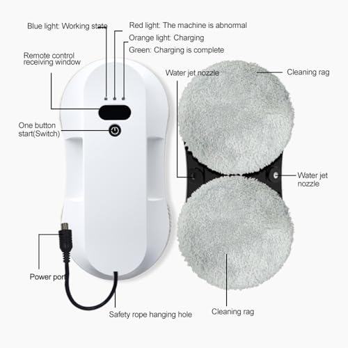 Robot électrique intelligent lave-vitre haute performance avec spray - 8