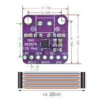 2 ×MAX98357A I2S 3W Mono Verstärker der Klasse,mit 20 pcs 20cm Dupont Kabel – Ansicht 2