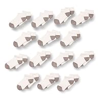 Amazon Essentials Unisex Toddlers' Cotton Low Cut Cushioned Sock, 14 Pairs, White/Grey, 4-5T