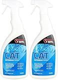 Cat Deterrent Spray 2 L - Cat Repellent Spray Deters Animals from Digging & Damaging Your Home - Stops Cats from Fouling | Cat Repellent Spray for Garden | Does Not Harm Animals