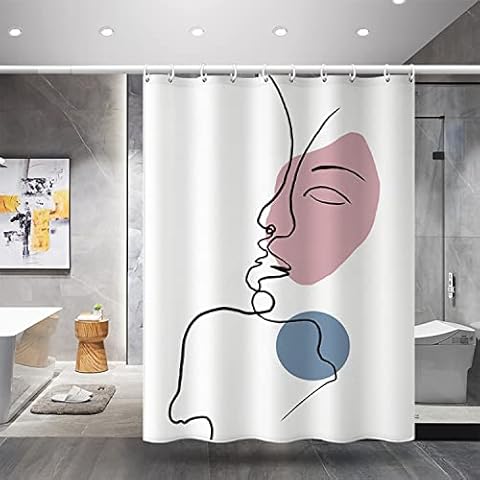 Cortina de Ducha ZUMLLOMA 180x200cm Antimoho y Lavable Cover