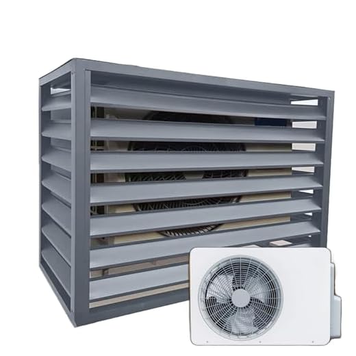 Witriolik cubierta aire acondicionado aluminio Gris Plano Superior L100*W50*H70(1.5P) rejilla aire acondicionado exterior protección de equipos proteger contra hojas