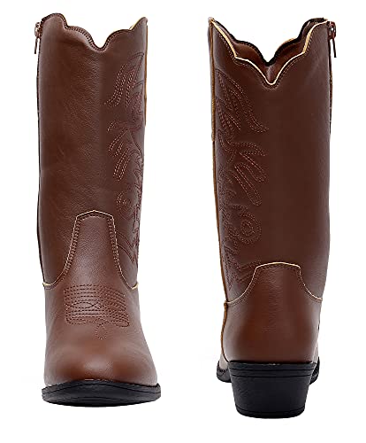 Blikcon Unisex Kids Girls Cowboy Boots Classic Western Boots thumb #1
