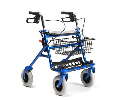 Rollator mit Vollausstattung, Standardrollator mit Korb, Sitz, Tablett