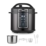 Midea 12-in-1 Electric Pressure Cooker, 6 Quarts, 12 Presets, Multi-Functional Programmable Slow Cooker, Rice Cooker, Steamer, Sauté Pan, Yogurt Maker, and More, Stainless Steel